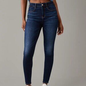 Womens American Eagle High Rise Jean Leggings Stretch Size 10 Long